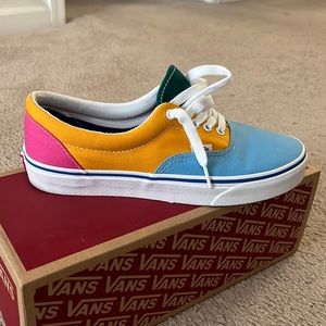 Multicolor Vans.  Size 9